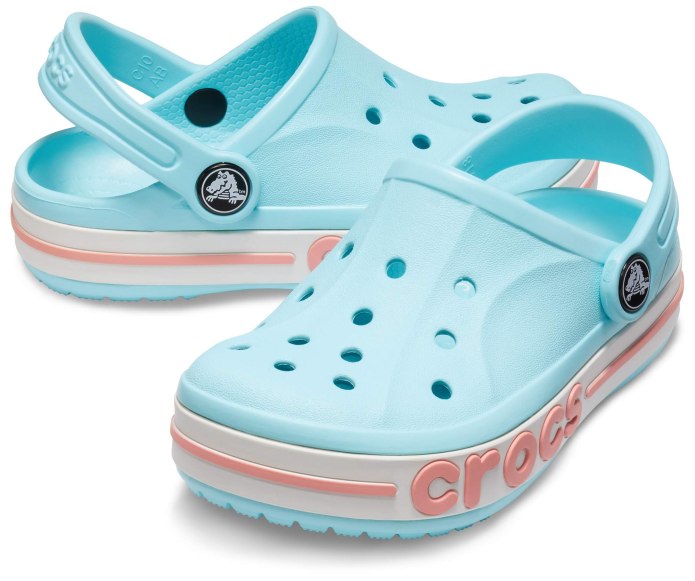 Голубые сабо Crocs Bayaband Clog