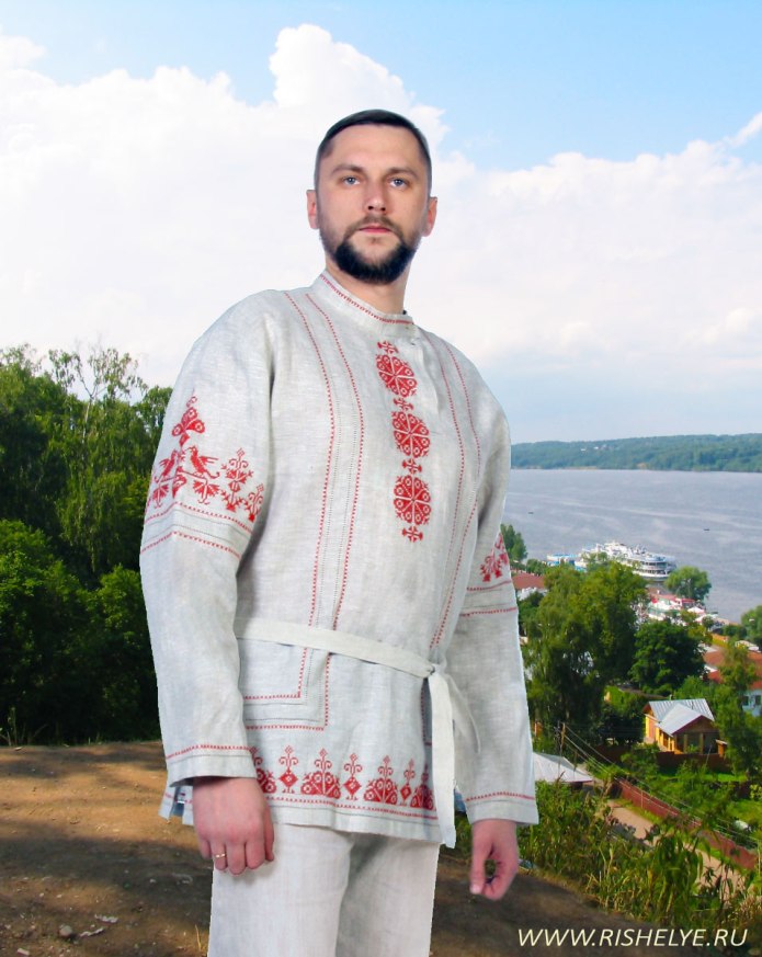 Рубашки мужские народные