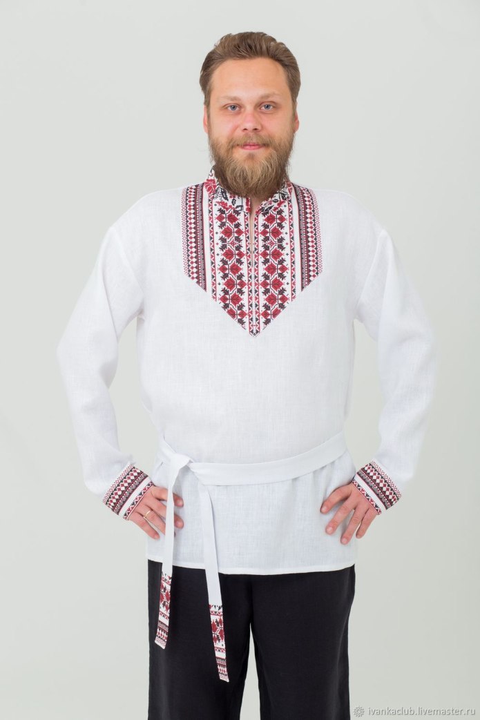 Мужская косоворотка народная русская народная