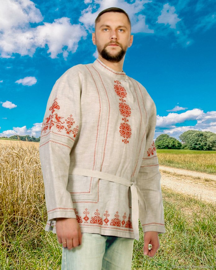 Рубашка в русском стиле мужская