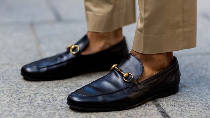 Gucci Jordaan Horsebit Leather Loafers