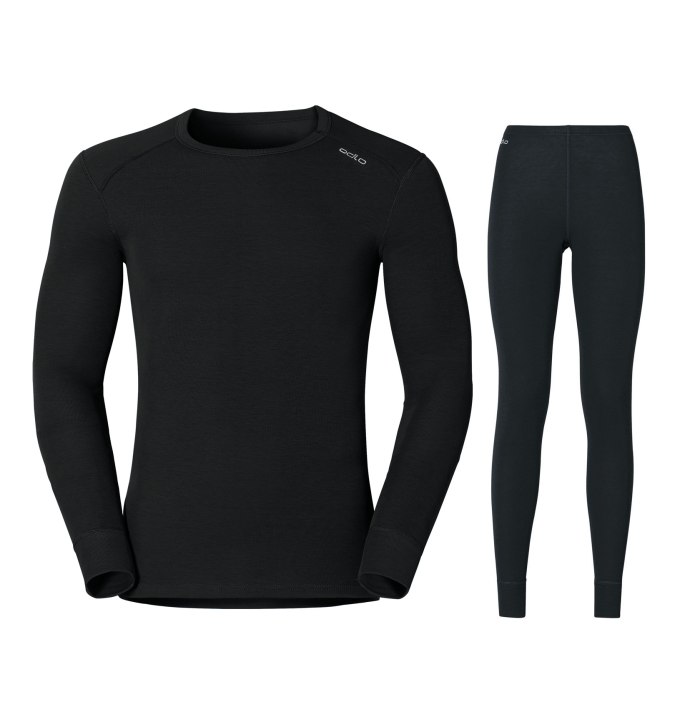 Man's Black Thermal underwear