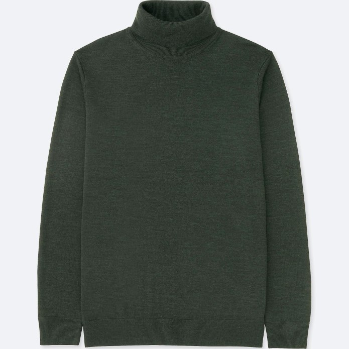 Uniqlo кашемир мужская водолазка