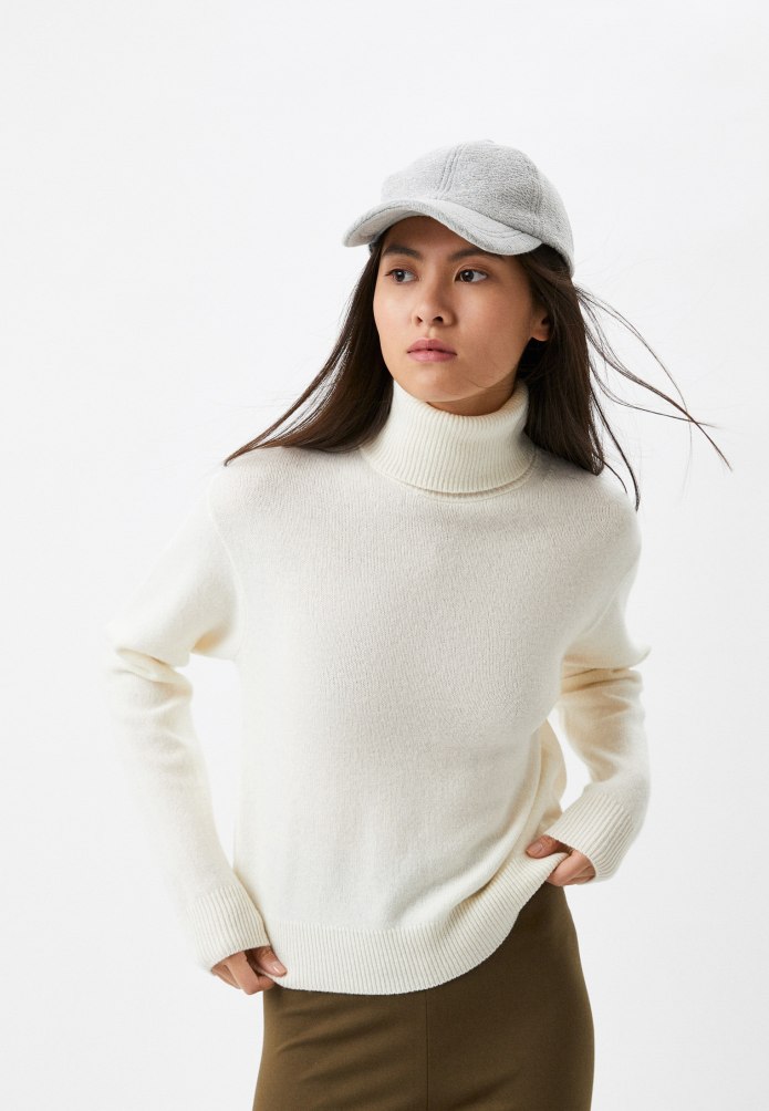Водолазка бордовая меринос Uniqlo