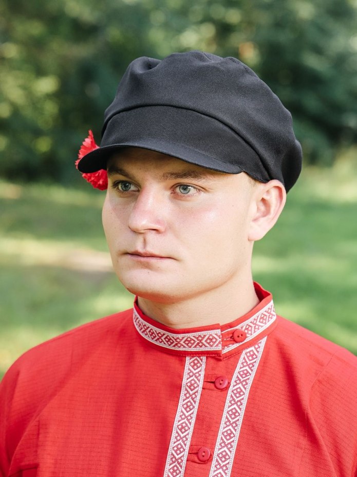 Повязка для волос красная очелье
