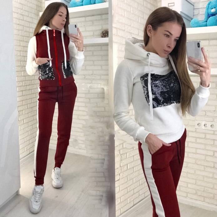 Спортивный костюм тройка женский