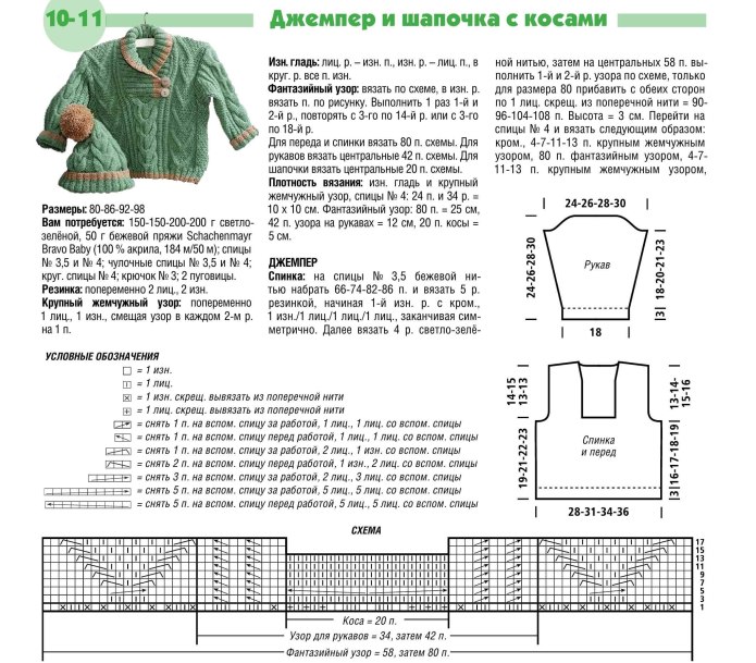 Пуловер спицами для мальчика 3 года схема и описание