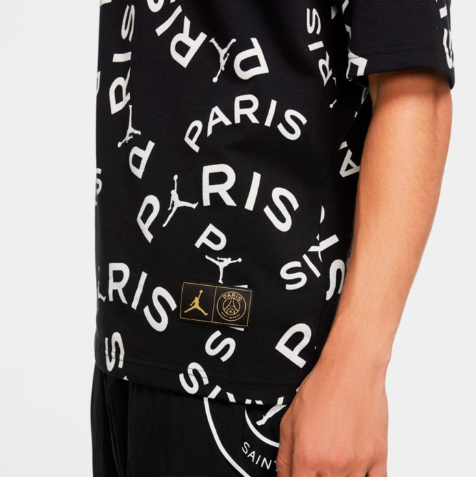 Мужская футболка Jordan Paris Saint-Germain Wordmark Tee голубая