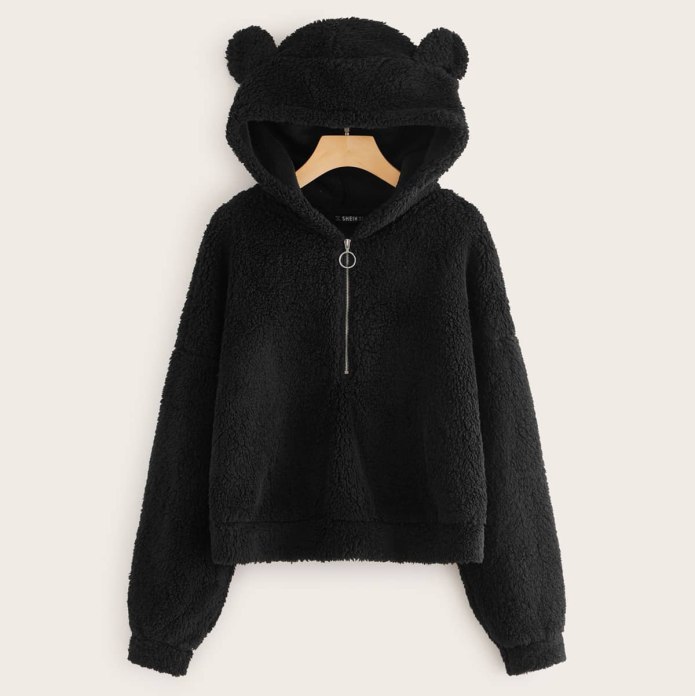 Плюшевая кофта SHEIN