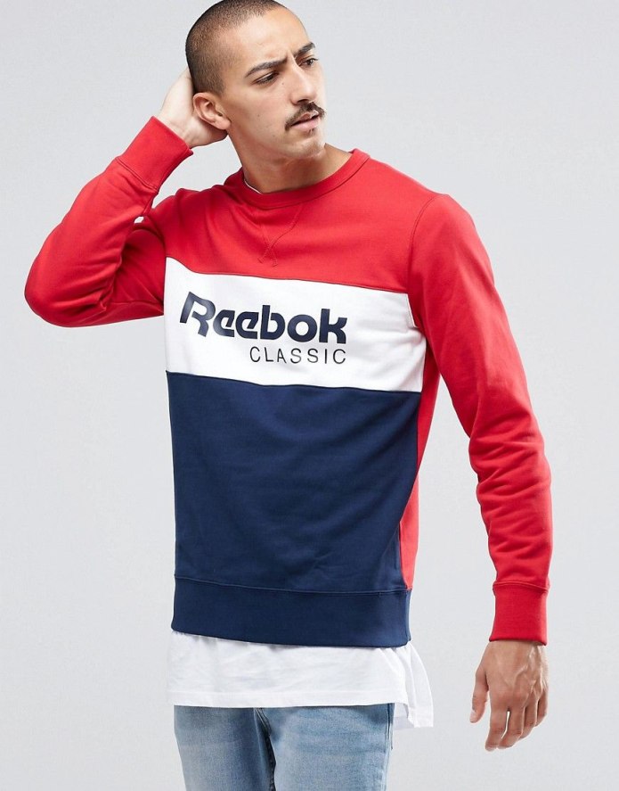 Худи Reebok мужские серое