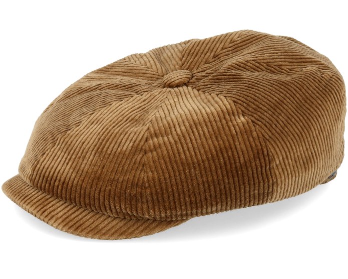 Hatteras Cord Manchester Brown Flat cap - Stetson