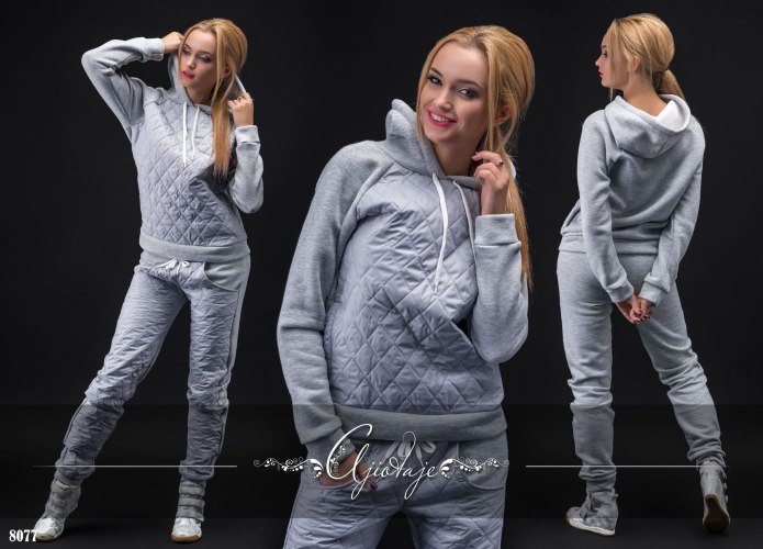 Костюм из футера женский