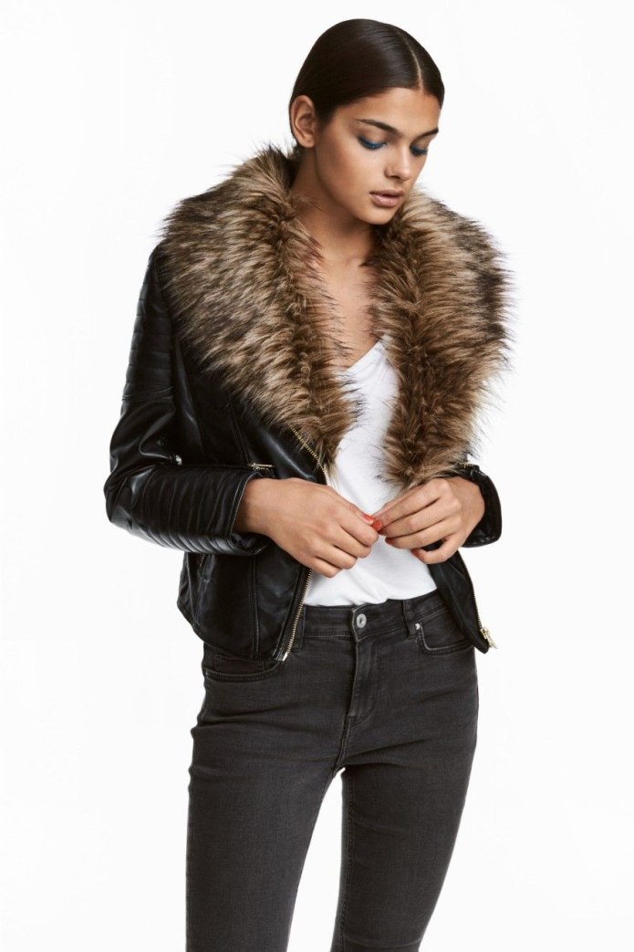Leather fur Bianca куртка женская