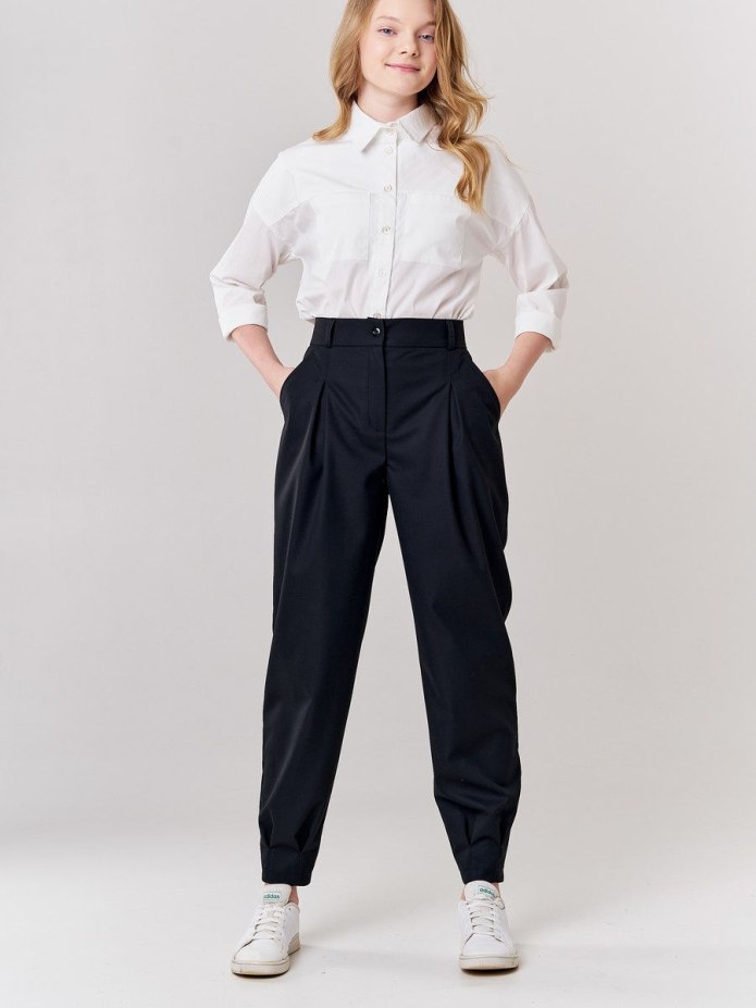 Бежевые брюки Slouchy