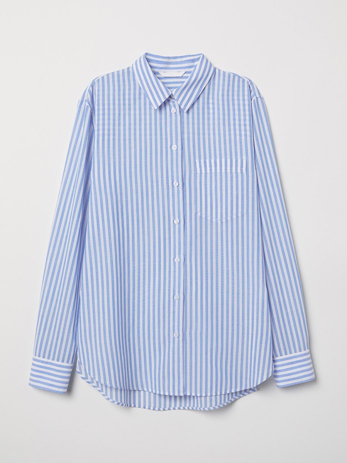 Рубашка оверсайз h&m