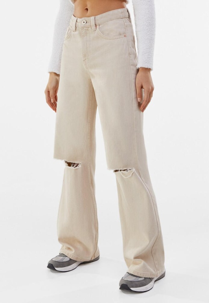 Брюки wide Leg Bershka