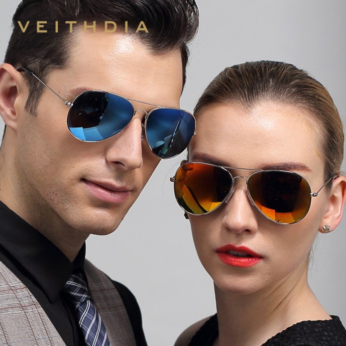 Мужские солнцезащитные очки Aviator мода 2021