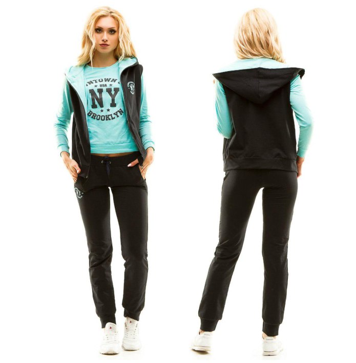 Женский спортивный костюм тройка Fashion bc338