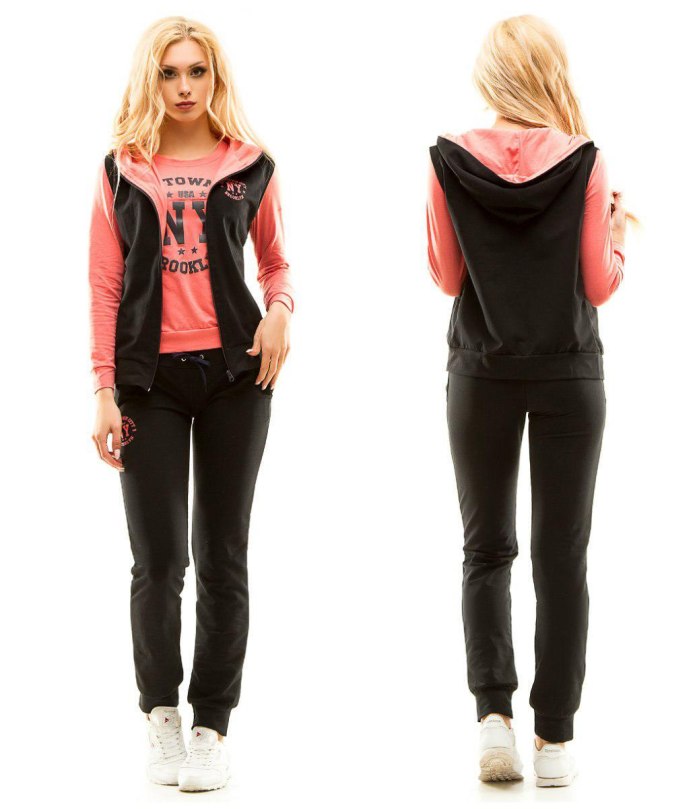 Женский спортивный костюм тройка Fashion bc338