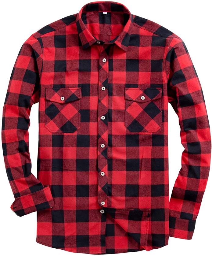 Рубашка Regular Fit Plaid Brushed Oxford Shirt mahogny Red