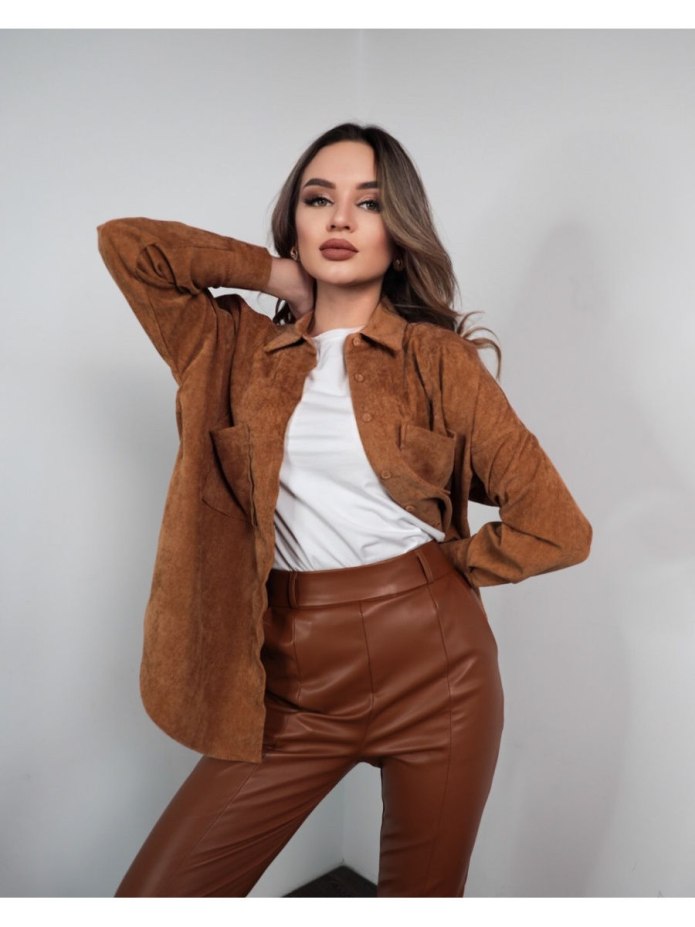 Zara вельвет рубашка вельвет
