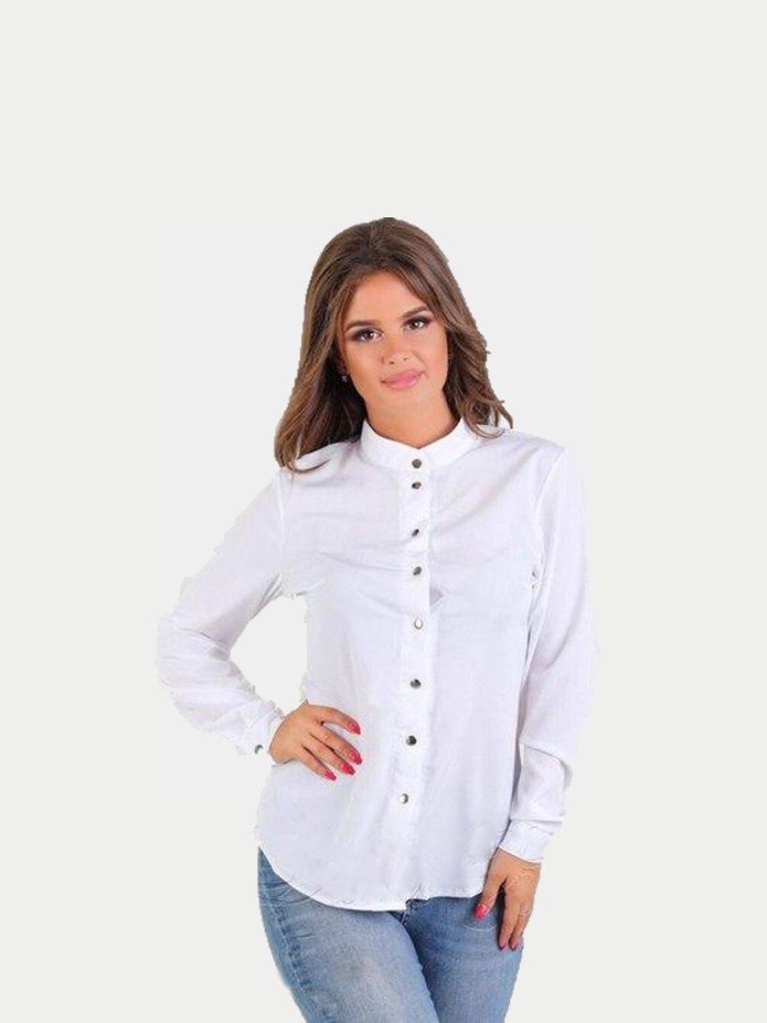 Блузки Pepe Jeans London воротник стойкой