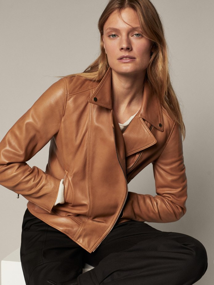 Кожаная куртка massimo Dutti