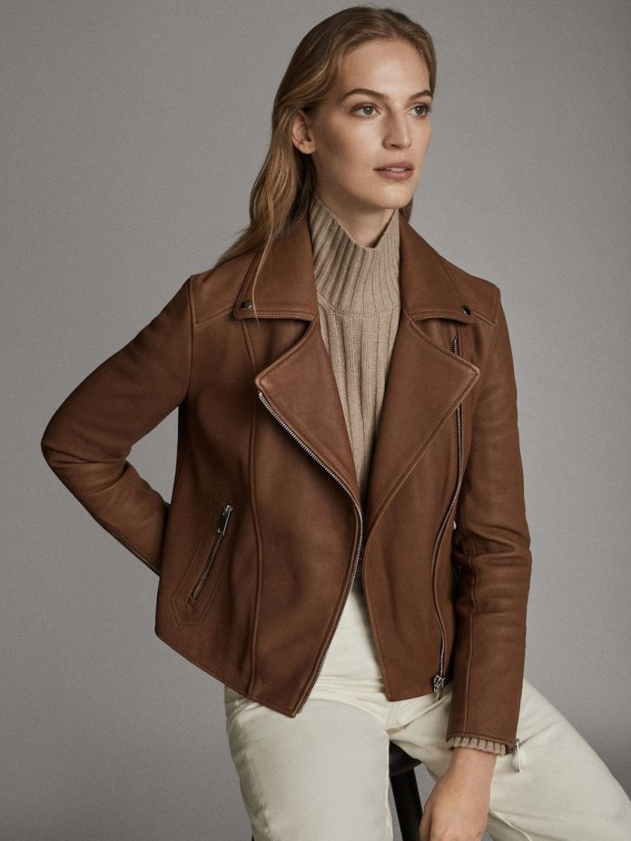 Кожаная куртка massimo Dutti