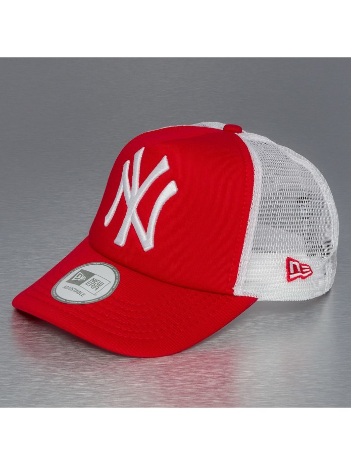 Кепка New era красная с сеткой