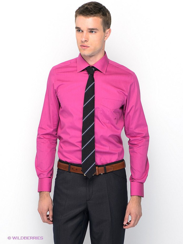 Розовый галстук под какую рубашку