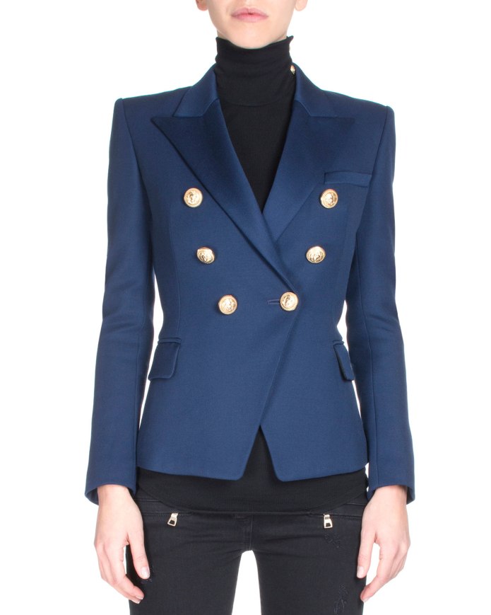 Зеленый пиджак Balmain