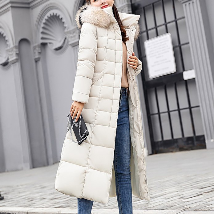 Пуховик casaco feminino длинный