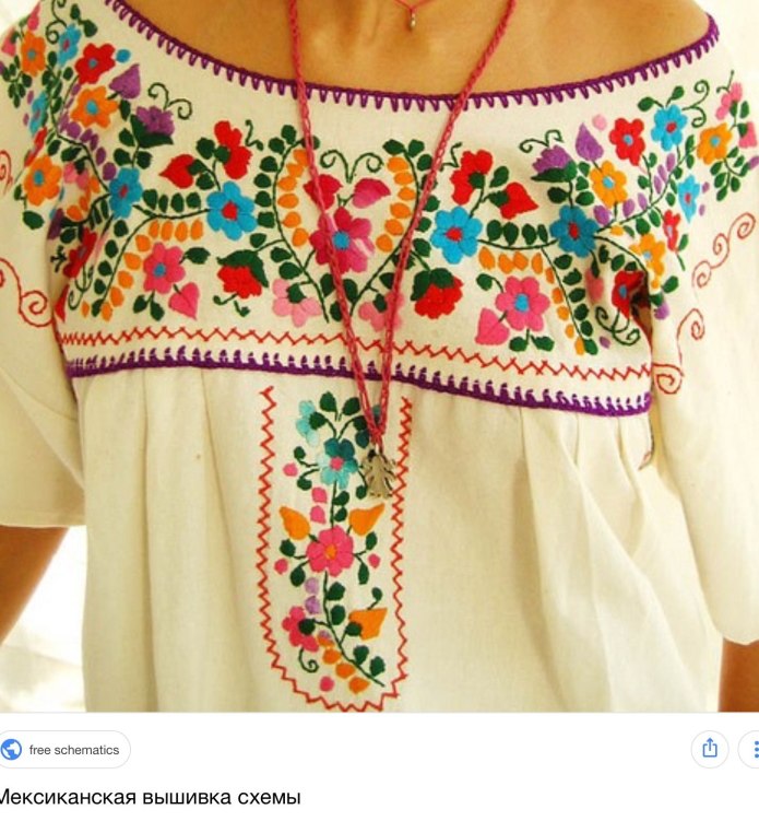 мексиканская вышивка на одежде