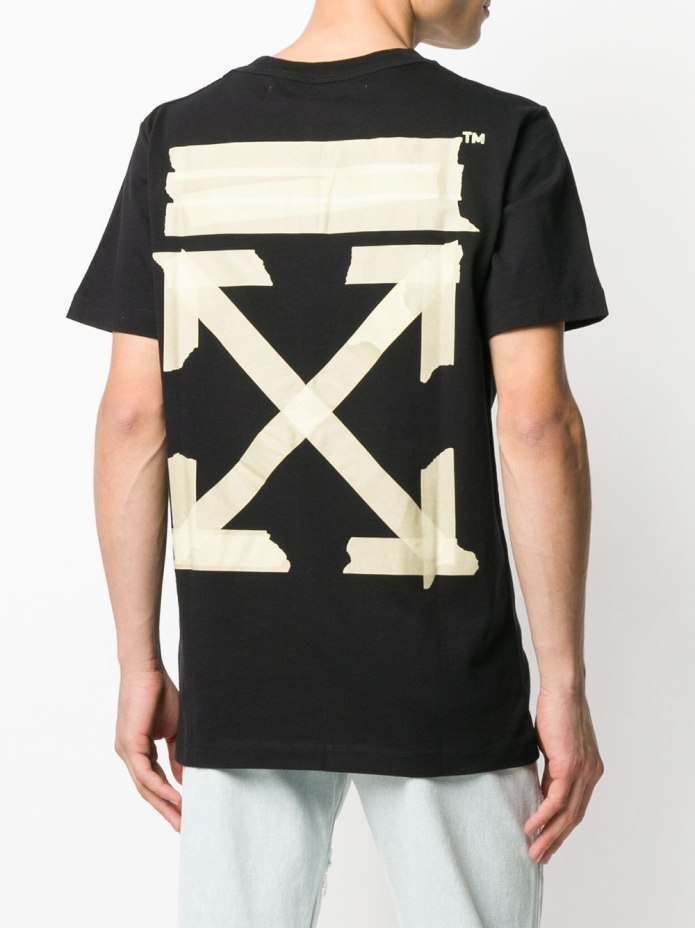 Off White футболка мужская белая