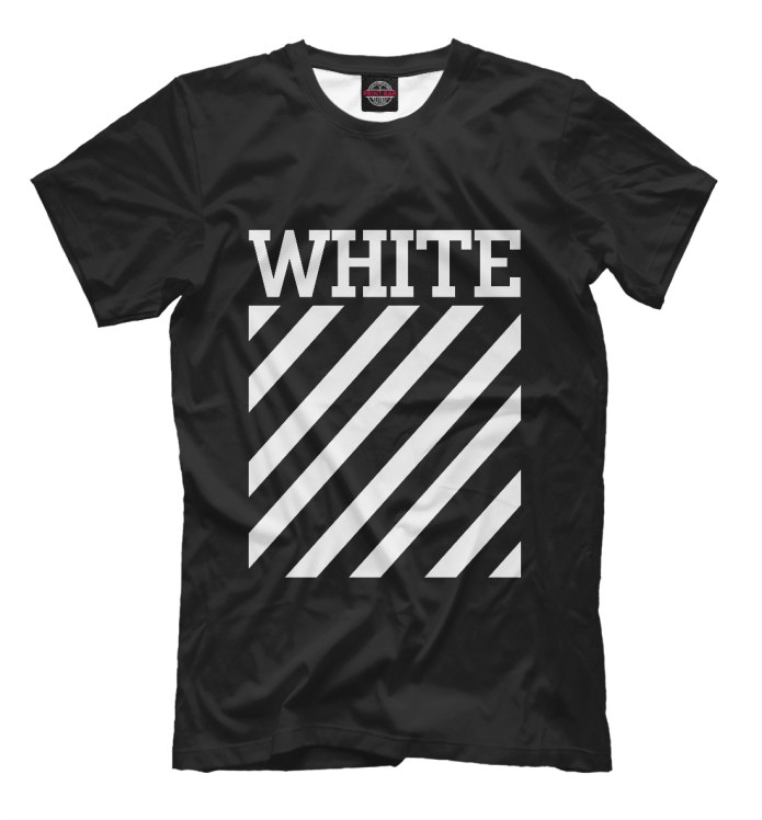 Off White футболка мужская белая