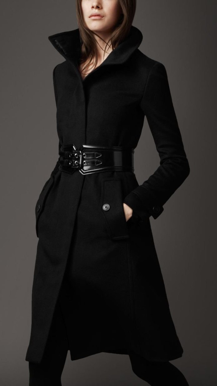 ASOS черный тренч