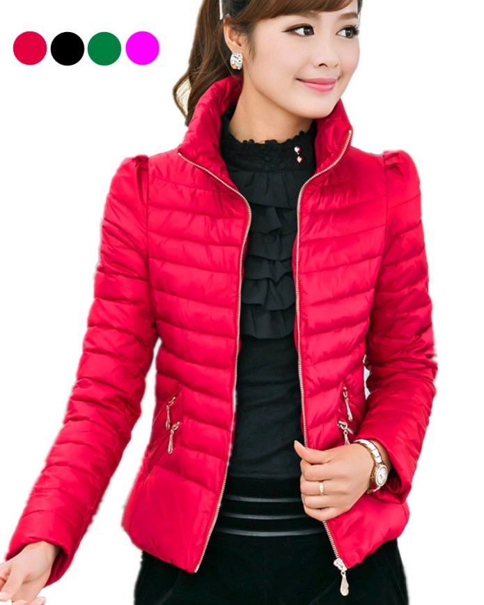 Куртка Stand Collar Cotton Jacket women