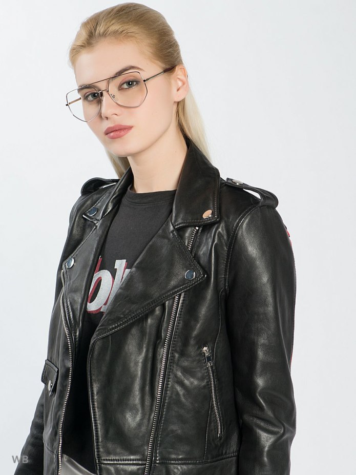 Кожаная косуха женская Pinko