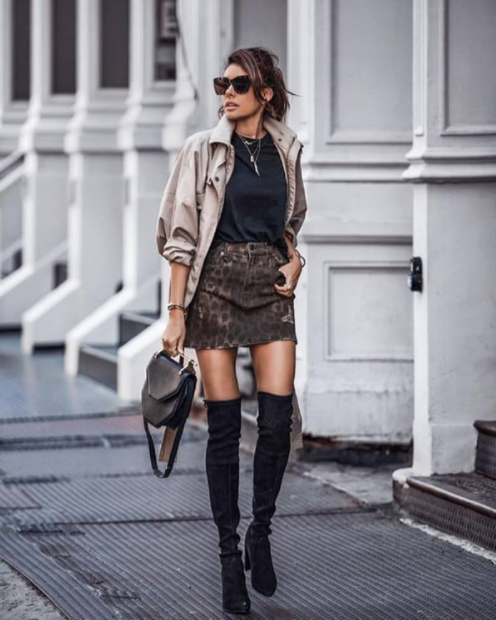 Ботфорты Zara стрит стайл