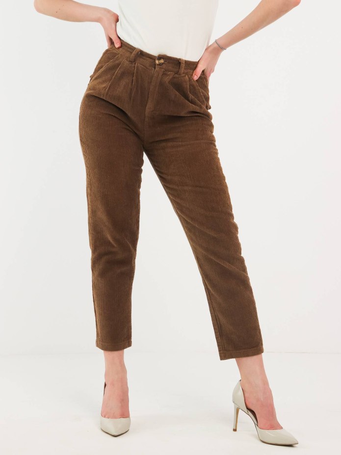 Вельветовые брюки джоггеры Zara
