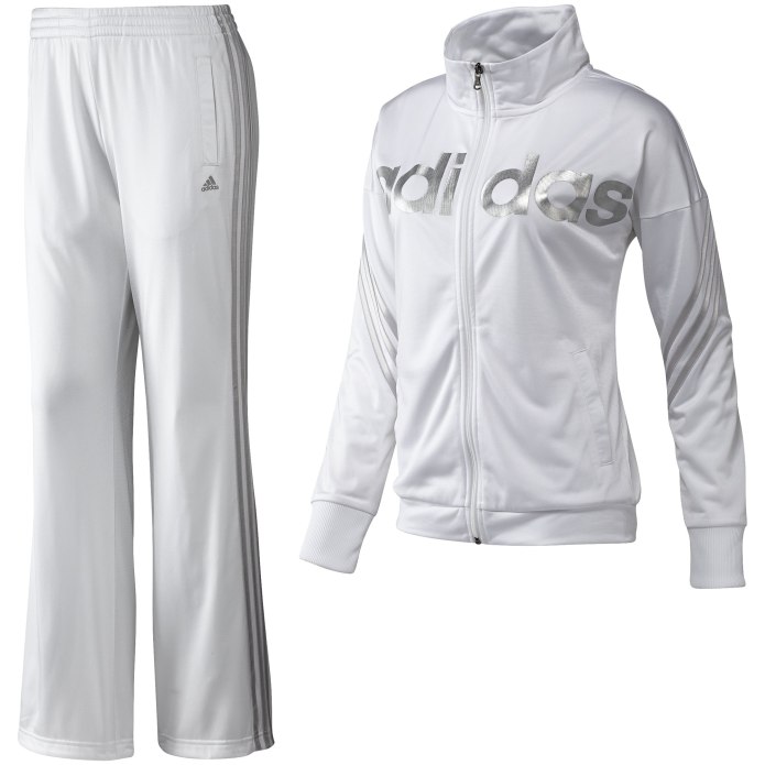 Adidas Climalite костюм спортивный женский белый