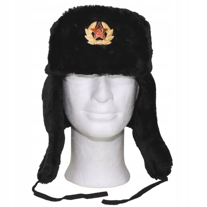 Ушанка nun6055bl, 61, черный