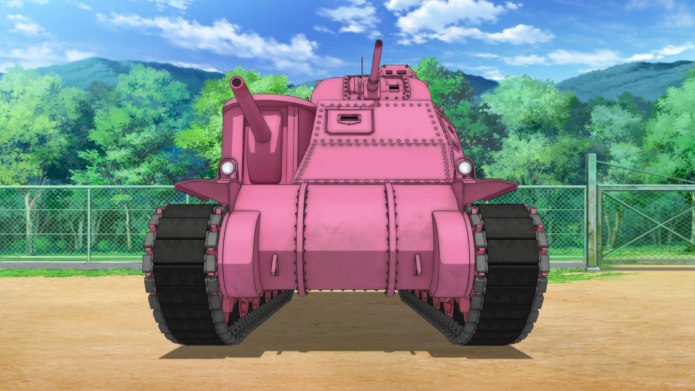 Girls und Panzer розовый танк