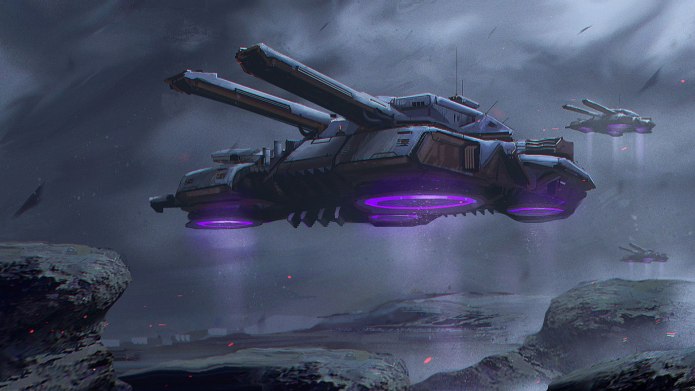 Антигравитационный танк Sci-Fi