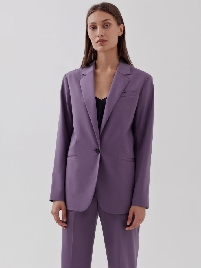Фиолетовый блейзер Zara