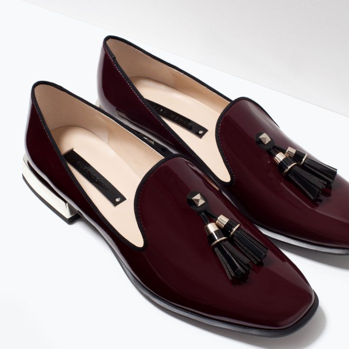 Zara Loafers Bordo