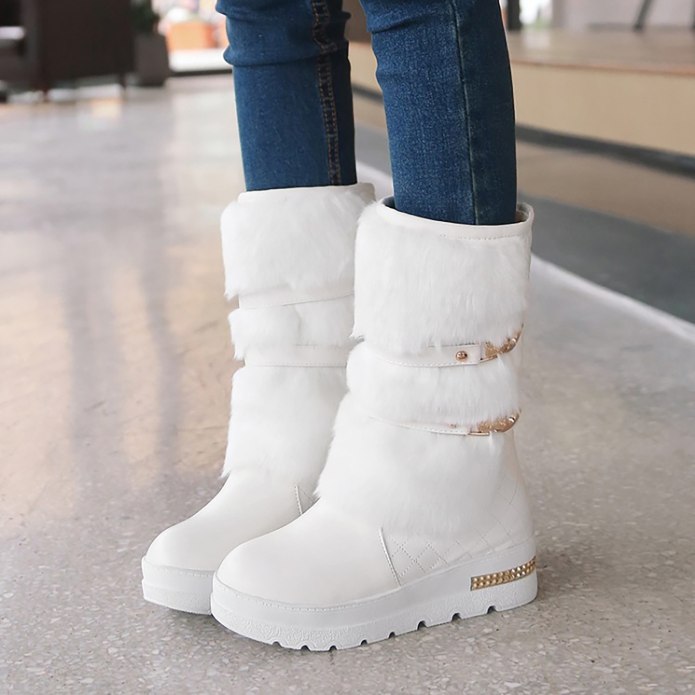 Botas mujer зимние женские ботинки