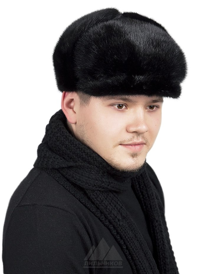 Кепка-ушанка Тигран черный
