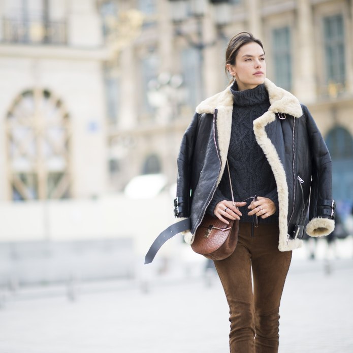 Дубленка Авиатор женская Street Style