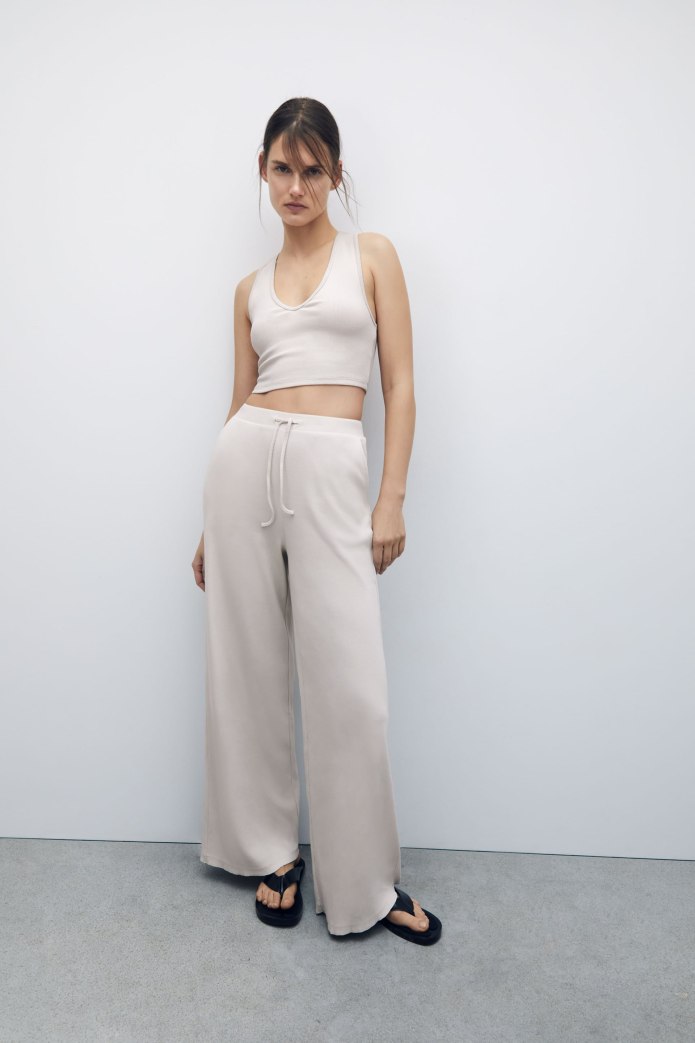 Брюки Zara в рубчик